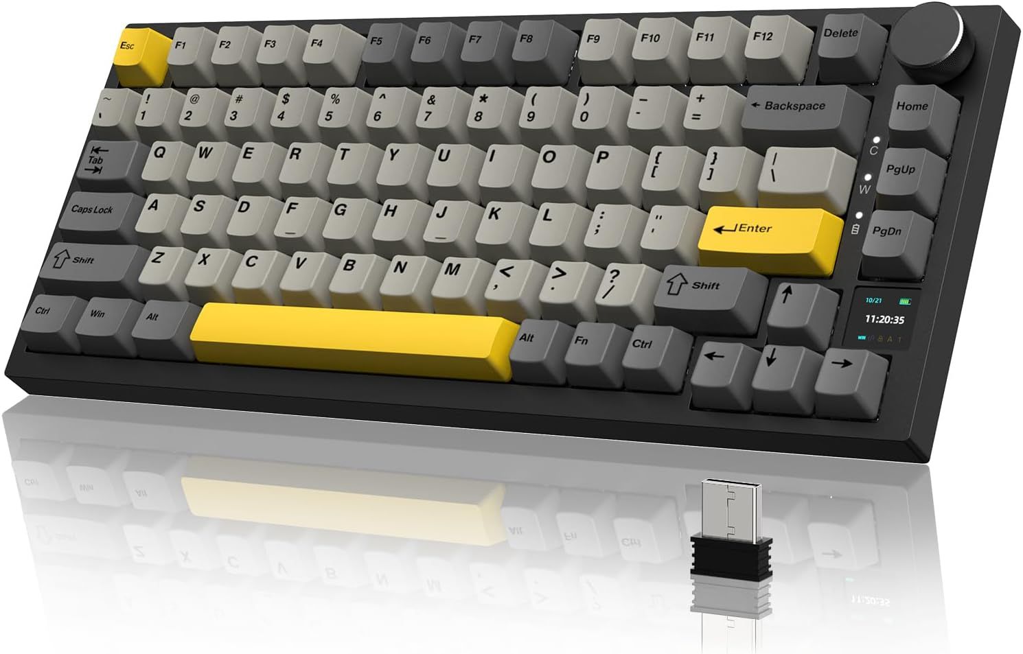 YINDIAO AK820 PRO Klawiatura Mechaniczna z Wyświetlaczem Smart TFT