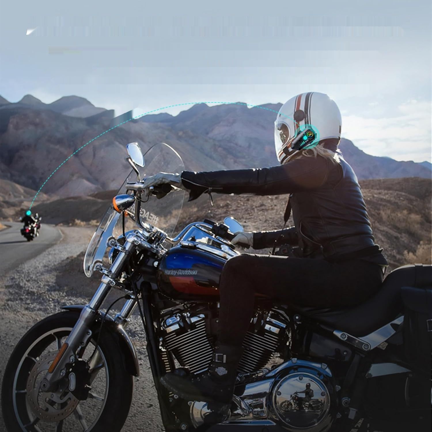 Zestaw słuchawkowy do hełmu motocyklowego Bluetooth z mikrofonem Interkom