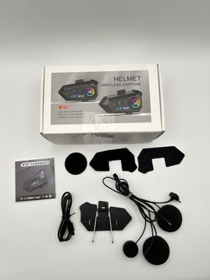 Zestaw słuchawkowy do hełmu motocyklowego Bluetooth z mikrofonem Interkom