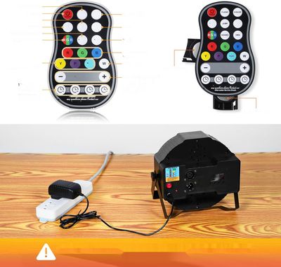 UKing 4PCS RGB Par LED Batterie DMX Bezprzewodowy, Ładowalny 36 LED