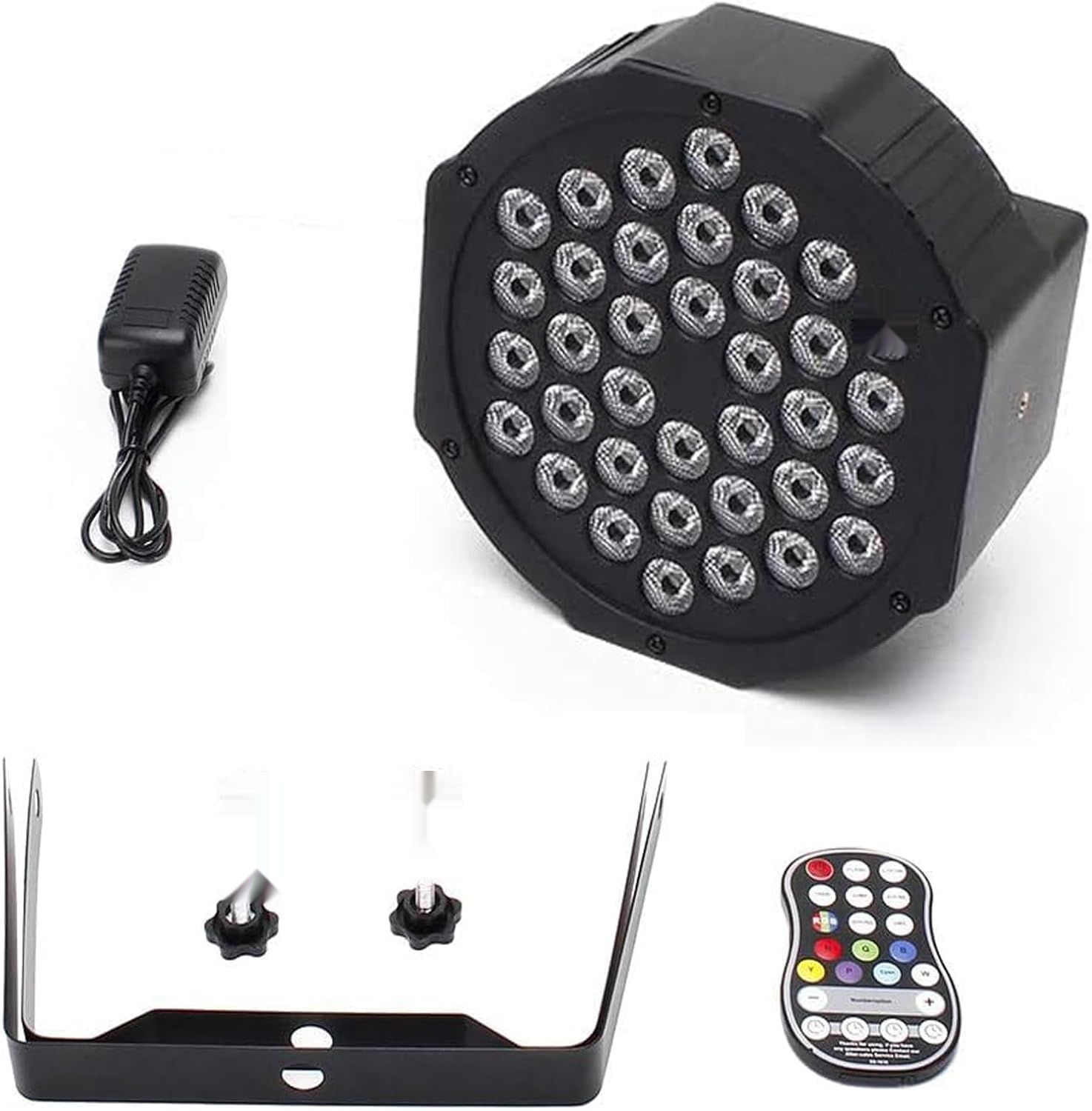 UKing 4PCS RGB Par LED Batterie DMX Bezprzewodowy, Ładowalny 36 LED
