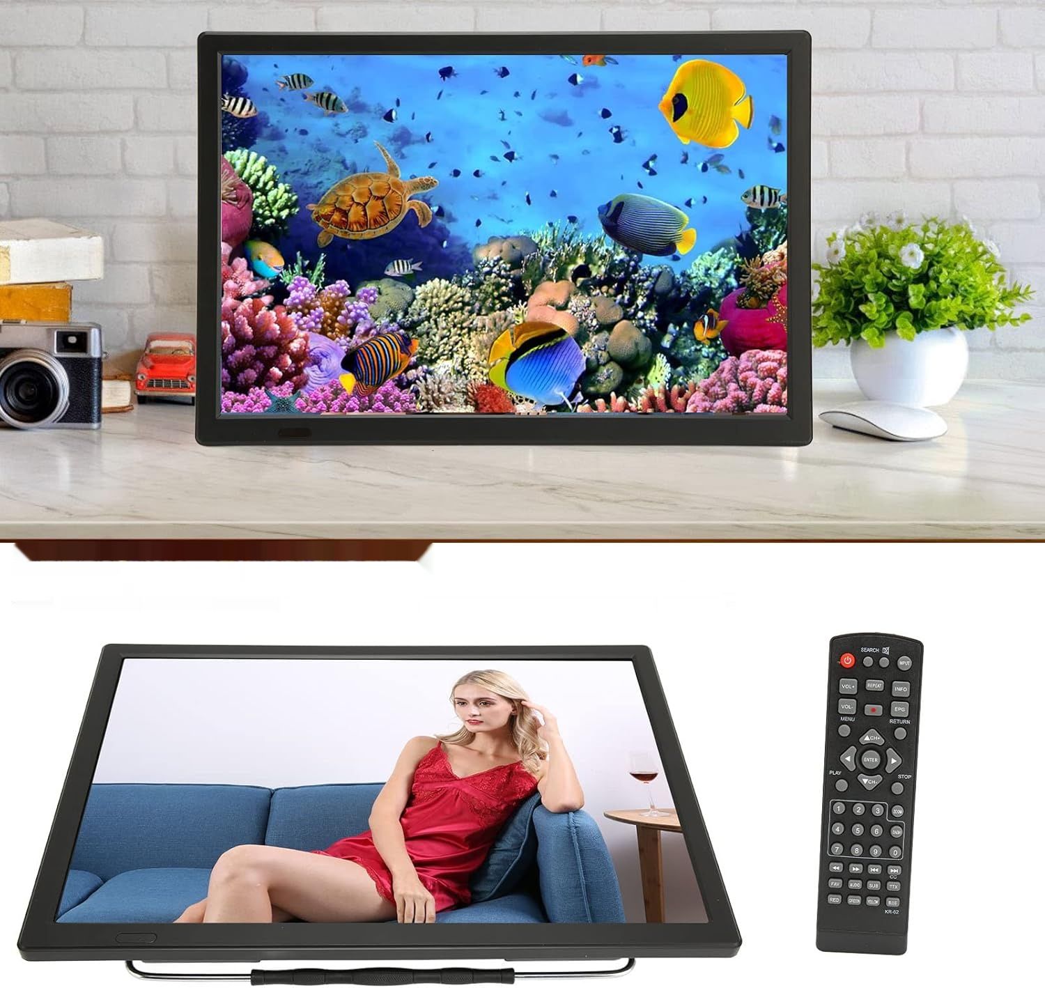 TELEWIZOR 15,4" 1080p – BEZ DVB-T2, NIE ODBIERA POLSKIEJ TV