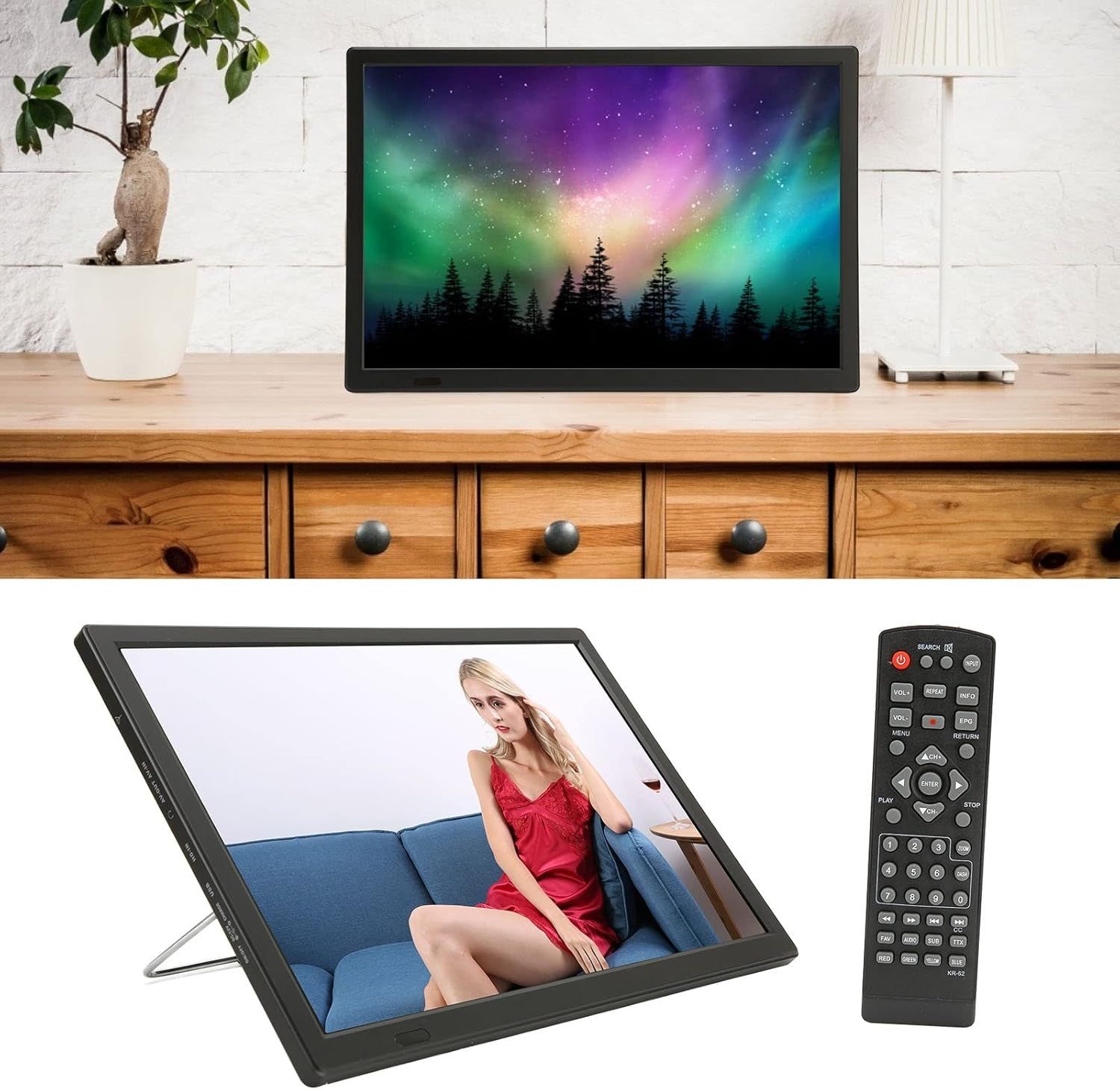 TELEWIZOR 15,4" 1080p – BEZ DVB-T2, NIE ODBIERA POLSKIEJ TV