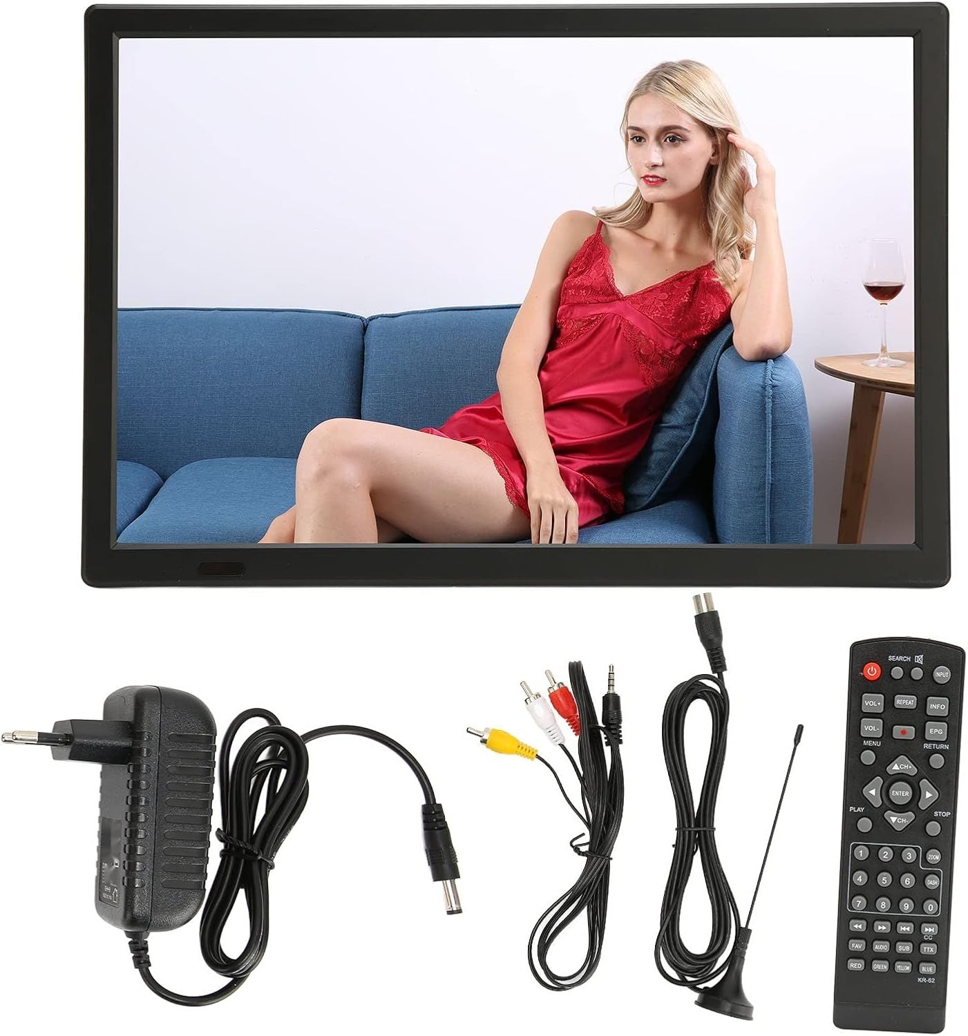 TELEWIZOR 15,4" 1080p – BEZ DVB-T2, NIE ODBIERA POLSKIEJ TV