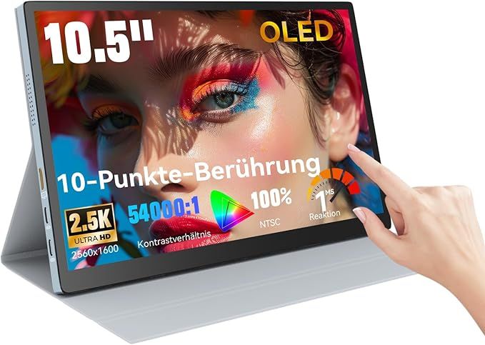 Prechen 10,5" przenośny monitor OLED z ekranem dotykowym 2.5K 2560x1600