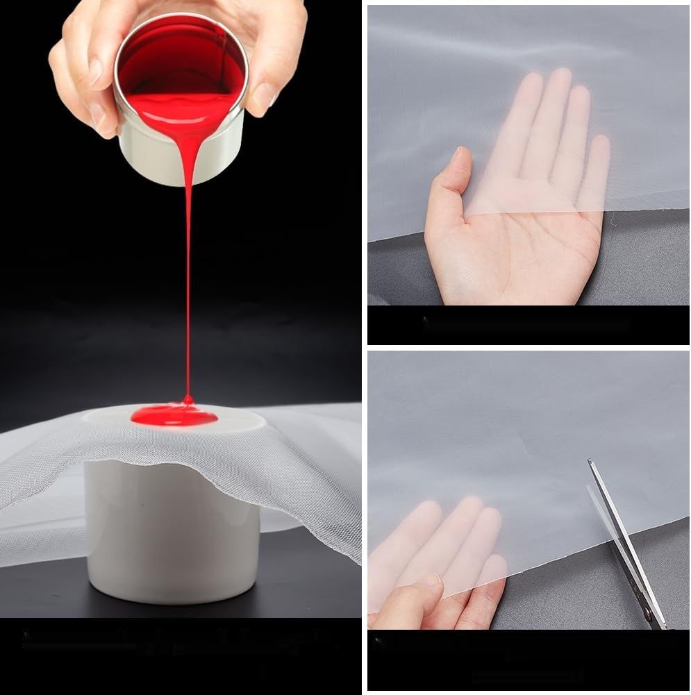 BENECREAT 2 x 1 m drobnoziarnista tkanina nylonowa z siatką filtracyjn