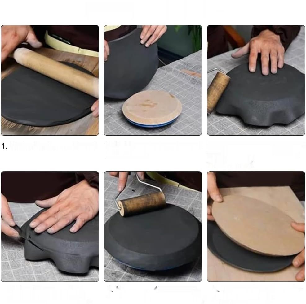 BENECREAT Zestaw 3 okrągłych form garncarskich