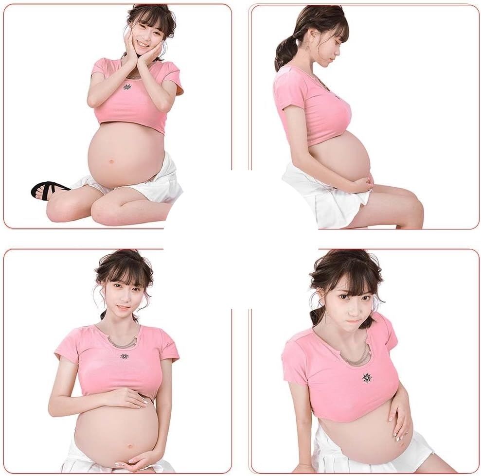 YRZGSAWJ – Realistyczny silikonowy brzuch ciążowy 6–9 miesiąc
