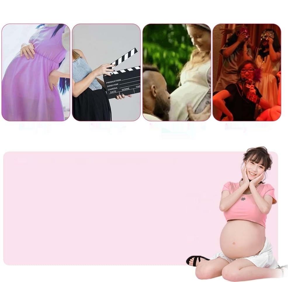 YRZGSAWJ – Realistyczny silikonowy brzuch ciążowy 6–9 miesiąc