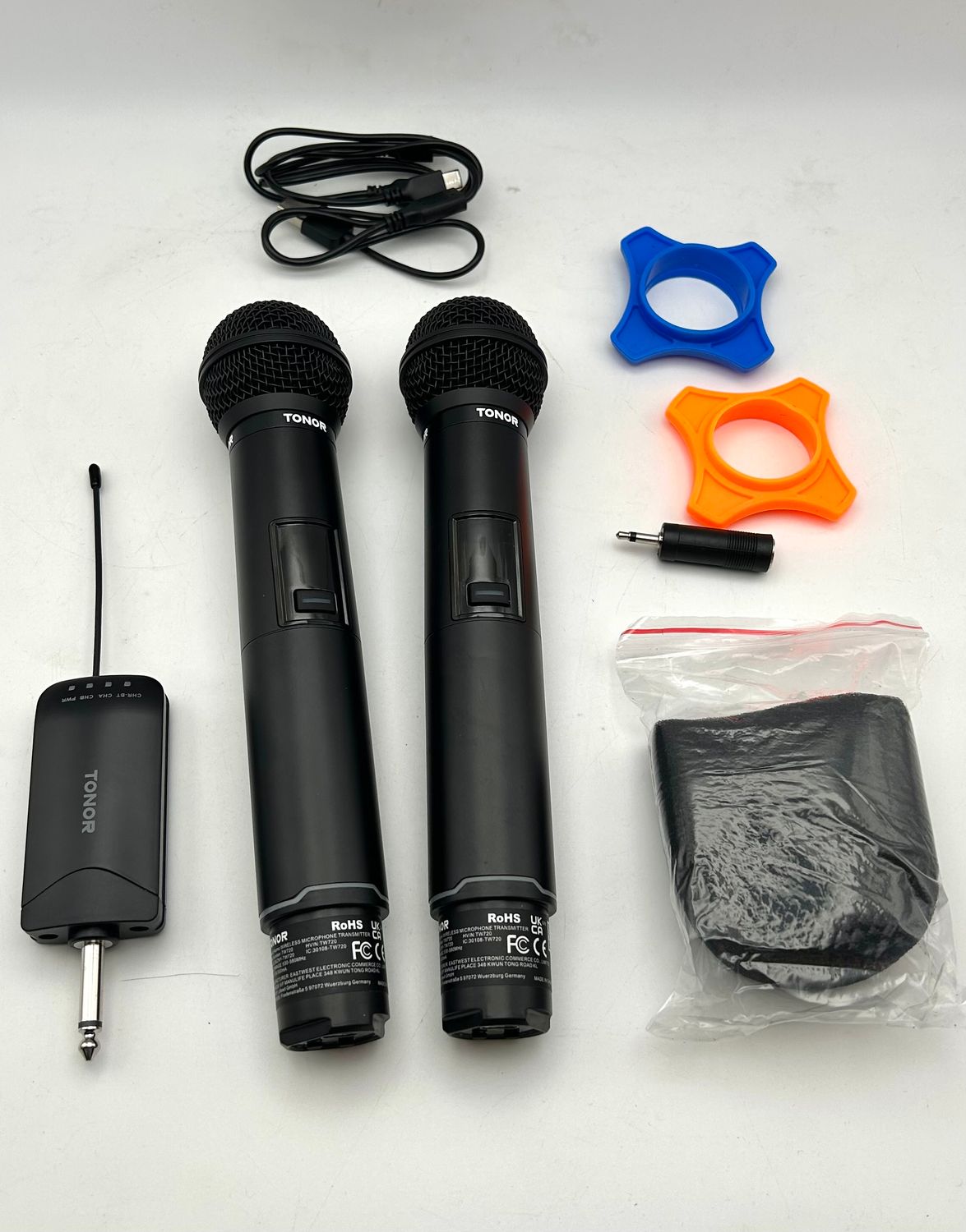 TONOR TW720 – Bezprzewodowy zestaw mikrofonów ręcznych z Bluetooth