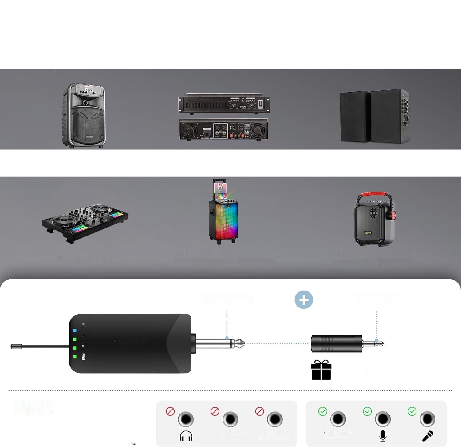TONOR TW720 – Bezprzewodowy zestaw mikrofonów ręcznych z Bluetooth