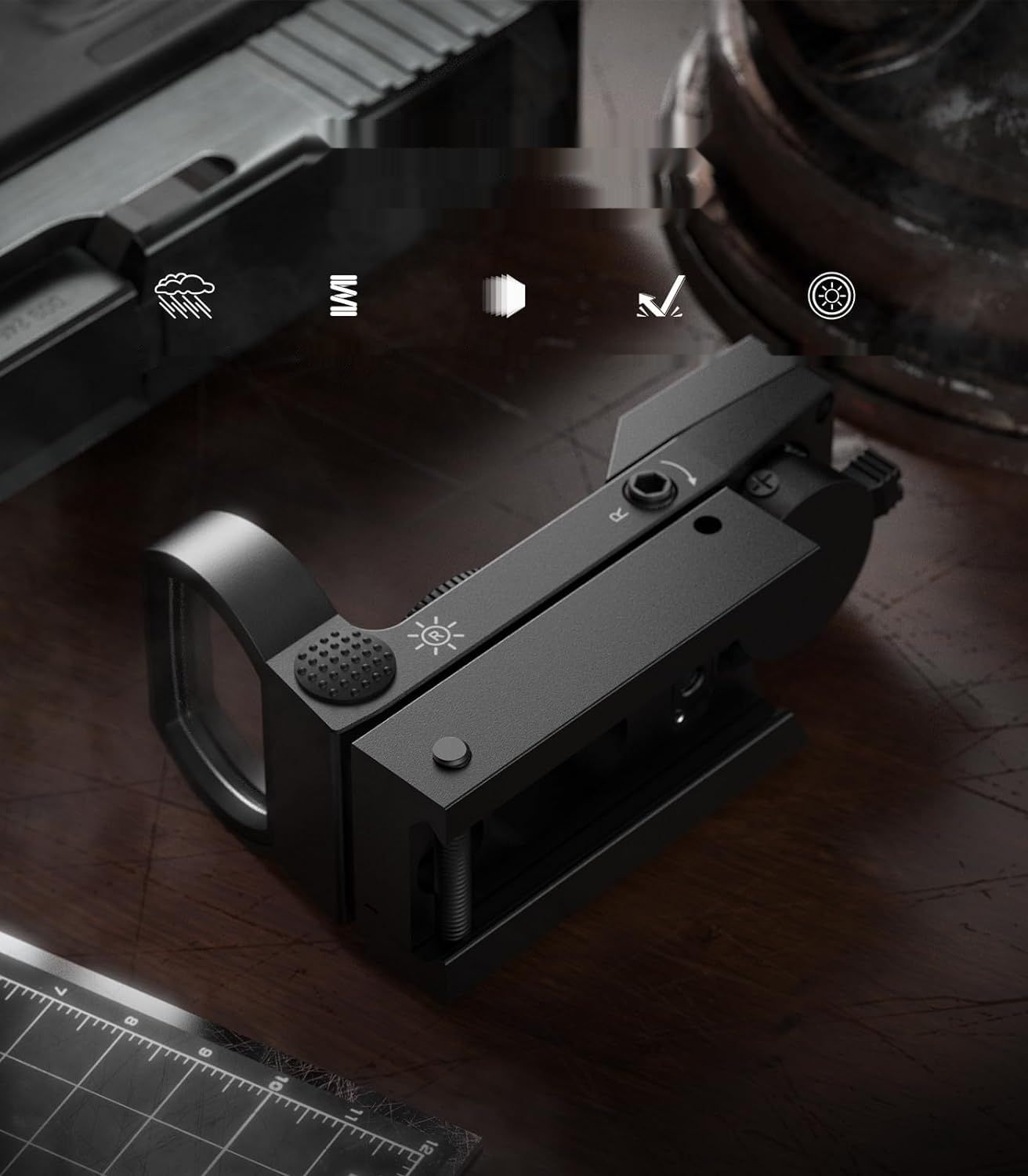 Feyachi Red Dot Wizjer z Regulowanym Taktycznym Celownikiem do Karabinu