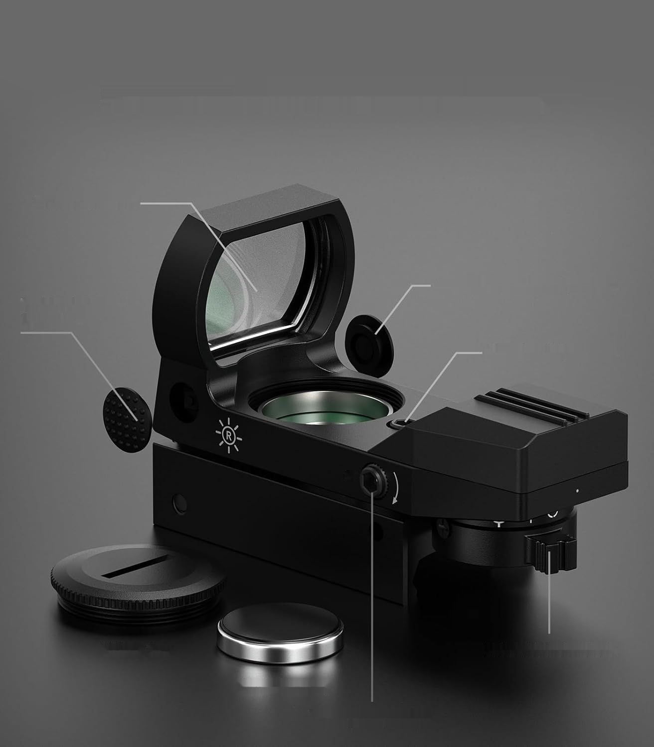 Feyachi Red Dot Wizjer z Regulowanym Taktycznym Celownikiem do Karabinu