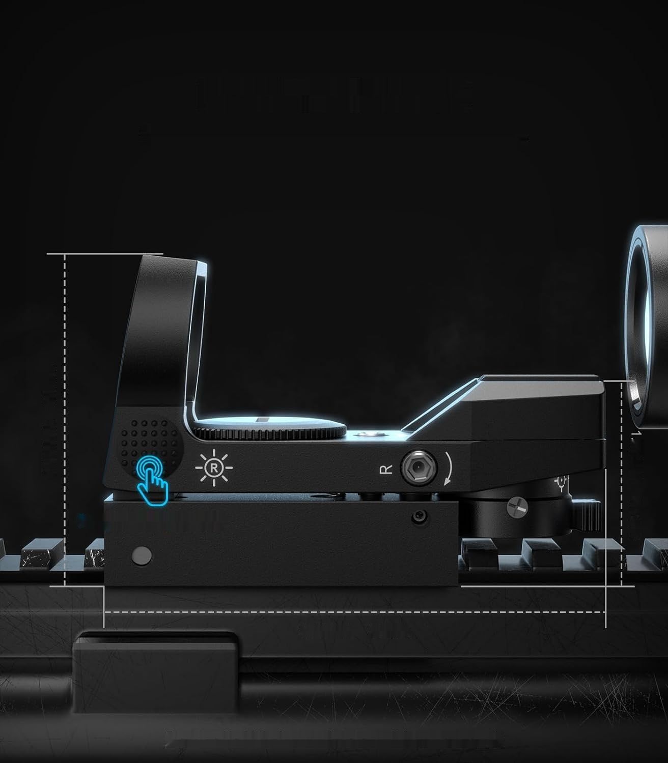 Feyachi Red Dot Wizjer z Regulowanym Taktycznym Celownikiem do Karabinu