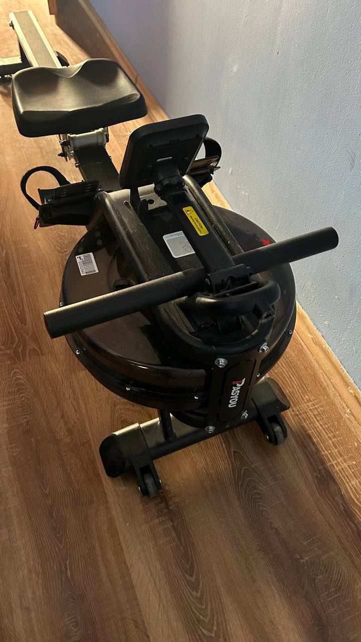 PASYOU wioślarz wodny do domu, nośność 160 kg, LCD, kompatybilny z Kinomap
