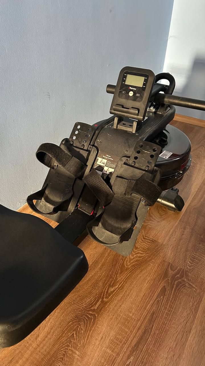 PASYOU wioślarz wodny do domu, nośność 160 kg, LCD, kompatybilny z Kinomap