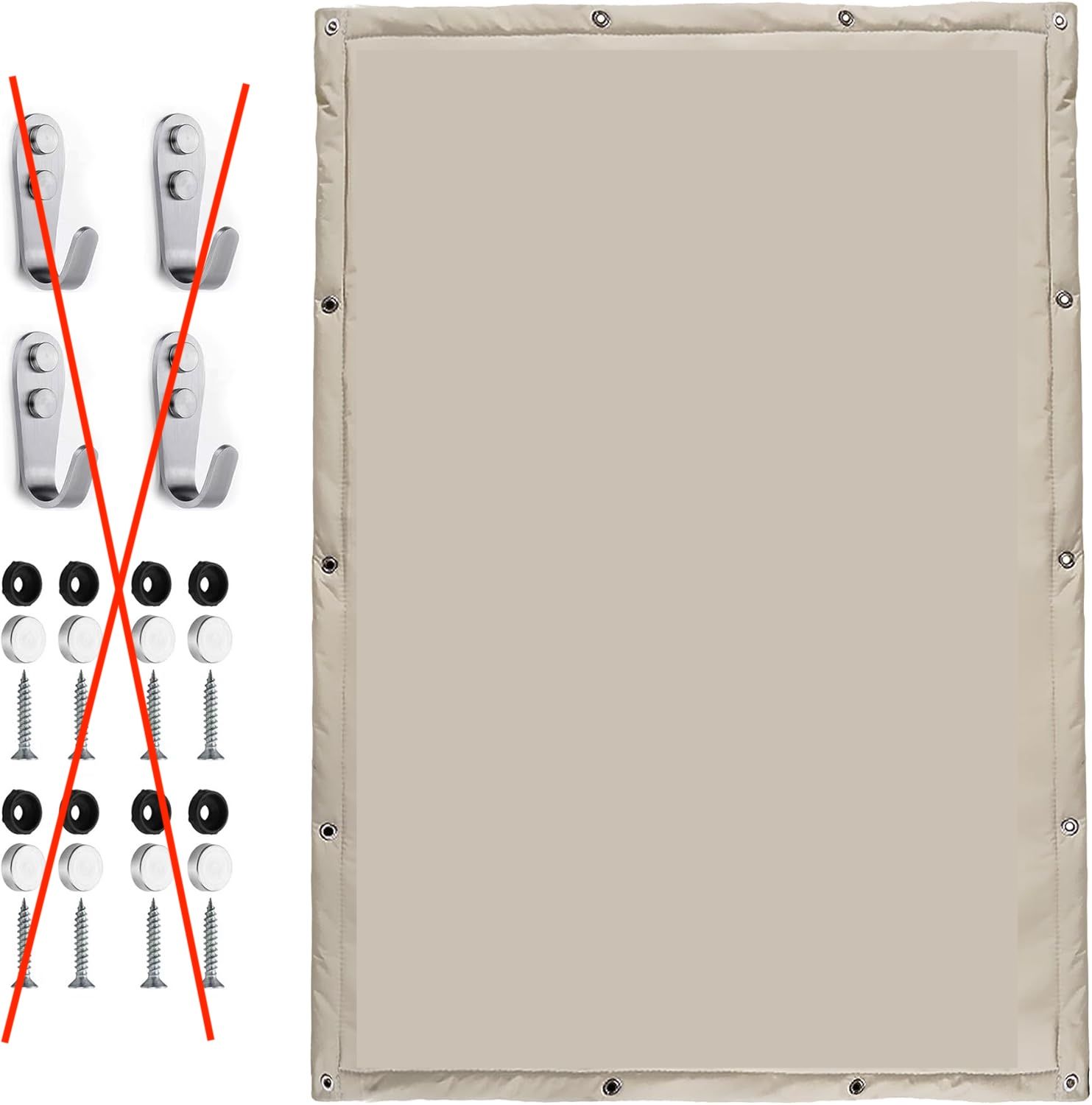 Dźwiękoszczelny sufit do nagrań – 1,35 x 2 m, dźwiękochłonna płyta