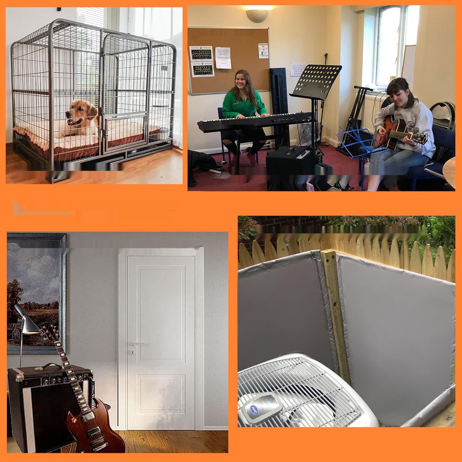 Dźwiękoszczelny sufit do nagrań – 1,35 x 2 m, dźwiękochłonna płyta