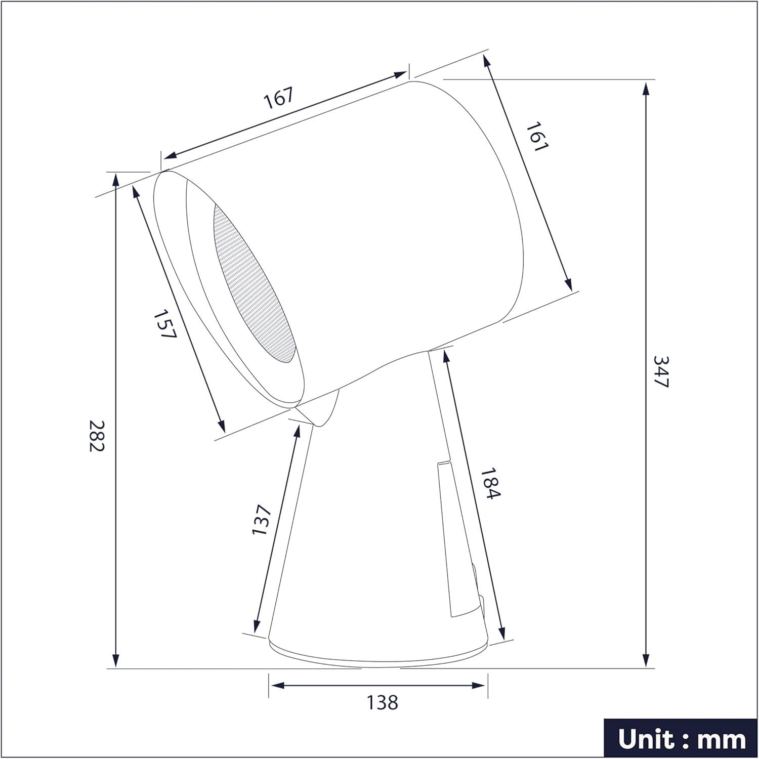 CIARRA CBPHP01 HOOD TO GO – mini okap przenośny w kolorze różowym