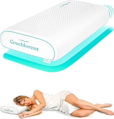 Poduszka pod kark do spania, o średniej twardości, ortopedyczna