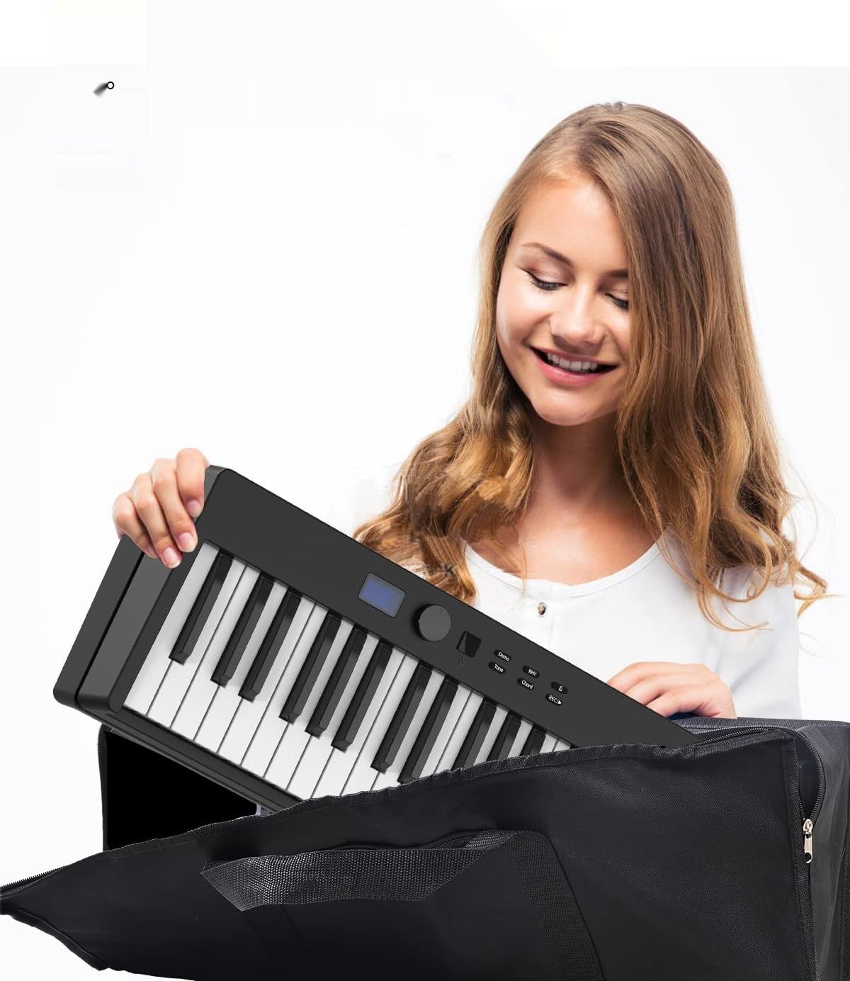 Składany keyboard pianinowy 88-klawiszowy, przenośny