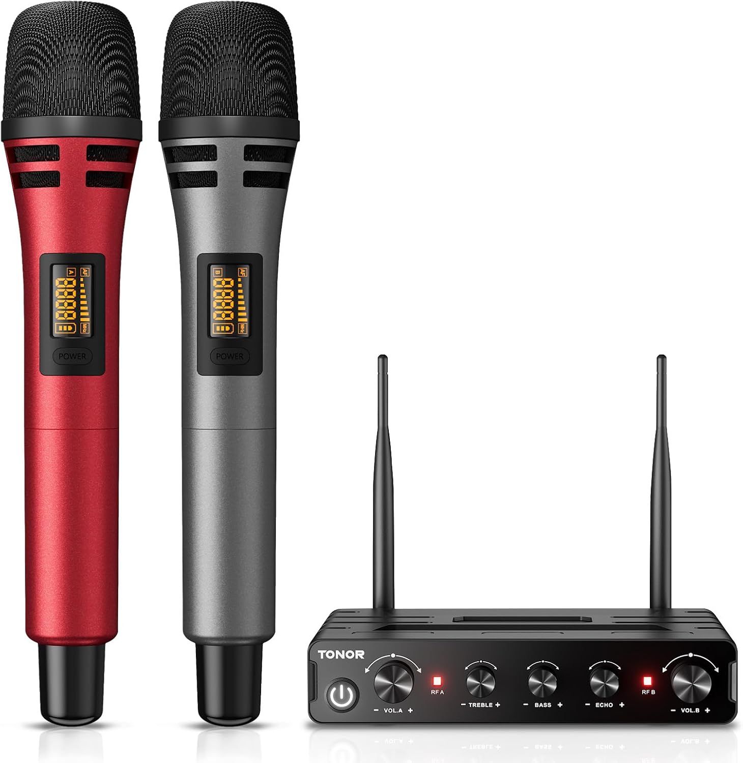 TONOR TW350 – Bezprzewodowy zestaw mikrofonów karaoke UHF