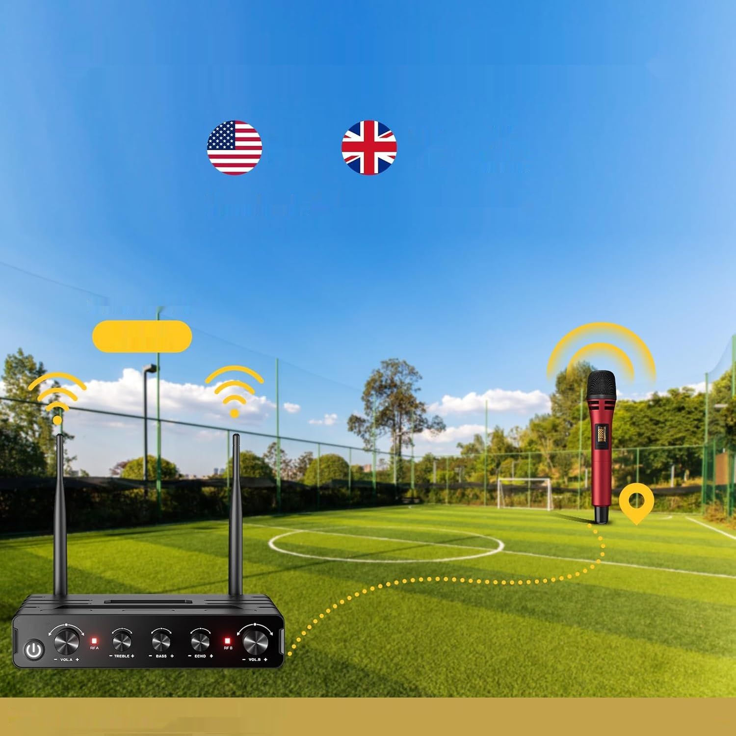 TONOR TW350 – Bezprzewodowy zestaw mikrofonów karaoke UHF