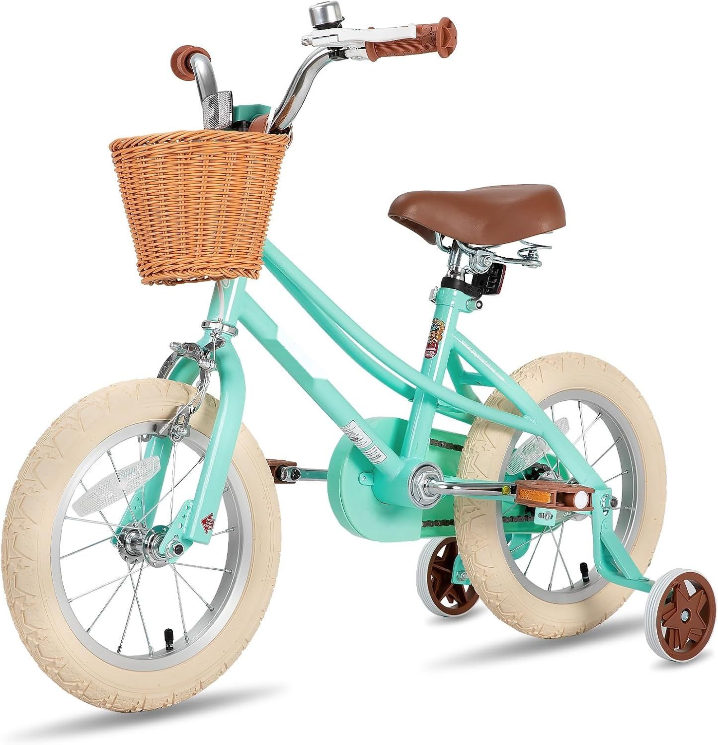 JOYSTAR Fantasy Princess – dziewczęcy rowerek 12–20 cali z kółkami bocznymi i koszykiem