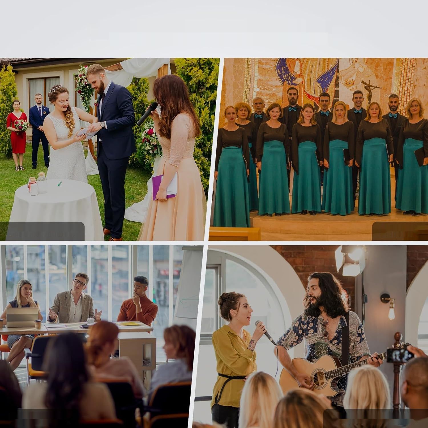 TONOR TW362 Zestaw bezprzewodowych mikrofonów UHF