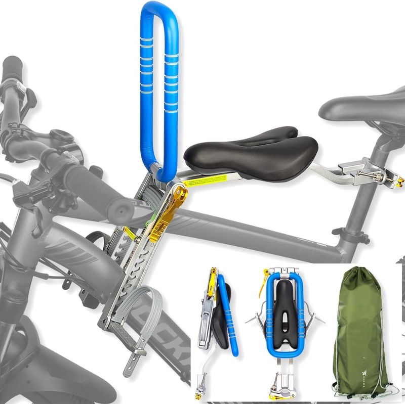 UrRider przedni fotelik rowerowy dla dzieci 2–6 lat, składany, ultralekki