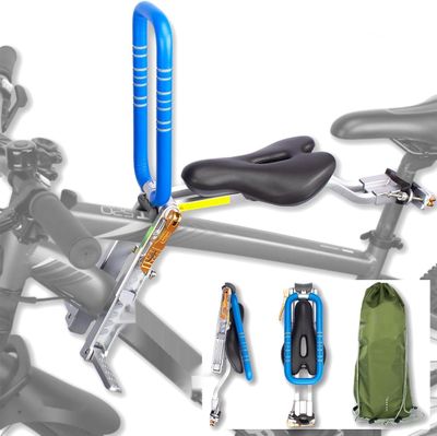 UrRider składane przednie siodełko rowerowe dla dzieci – antyczny niebieski