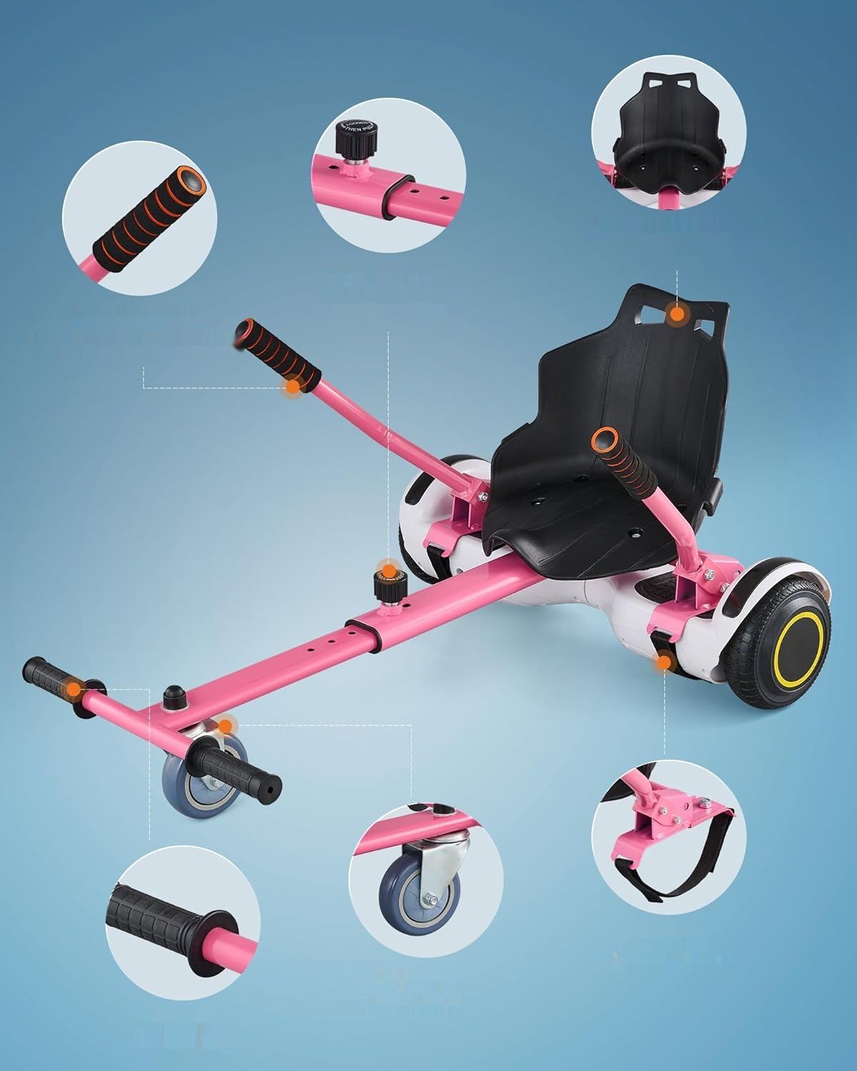 CO-Z Go-Kart Hoverkart do Hoverboardu 16,5–25,4 cm