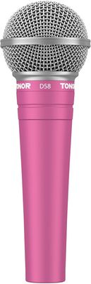Mikrofon dynamiczny TONOR D58 Cardioid do wokalu – różowy