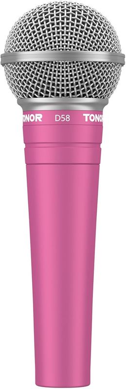 Mikrofon dynamiczny TONOR D58 Cardioid do wokalu – różowy