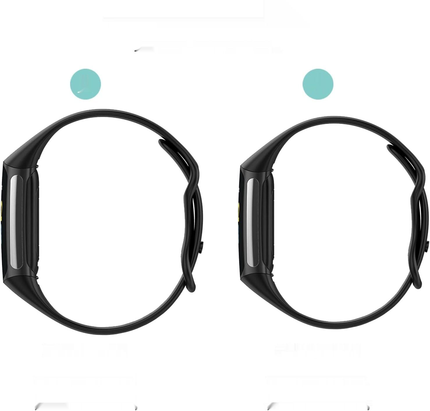 paski do Fitbit Charge 5, miękki silikonowy sportowy pasek zamienny, (