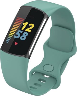 paski do Fitbit Charge 5, miękki silikonowy sportowy pasek zamienny, (