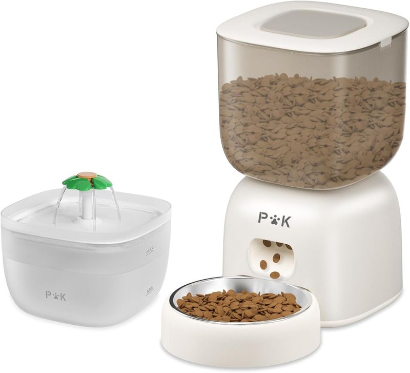 PUPPY KITTY – Automatyczny karmnik dla kota z fontanną wodną 3L + 2L