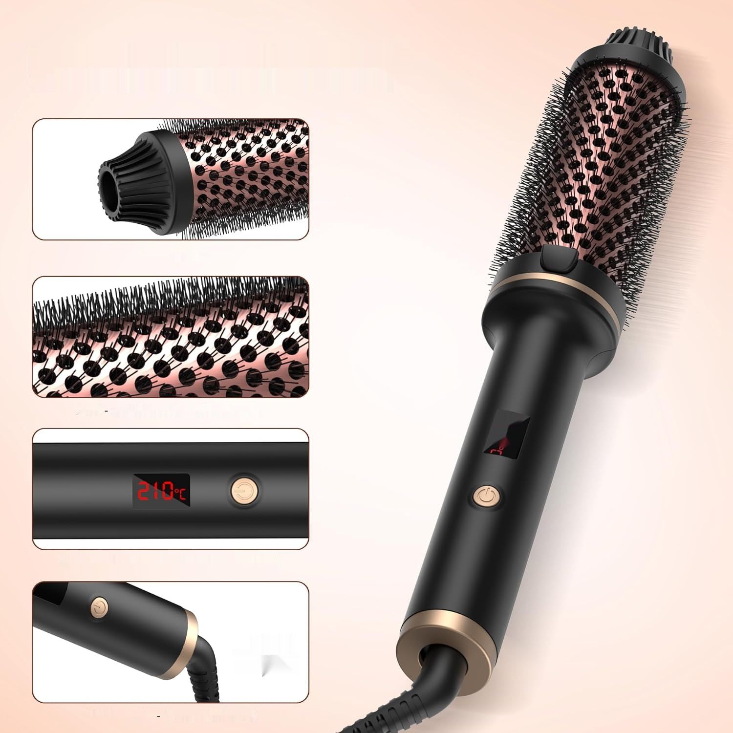 Cepillo térmico 3 w 1 OKWRAP 38 mm z wyświetlaczem LCD