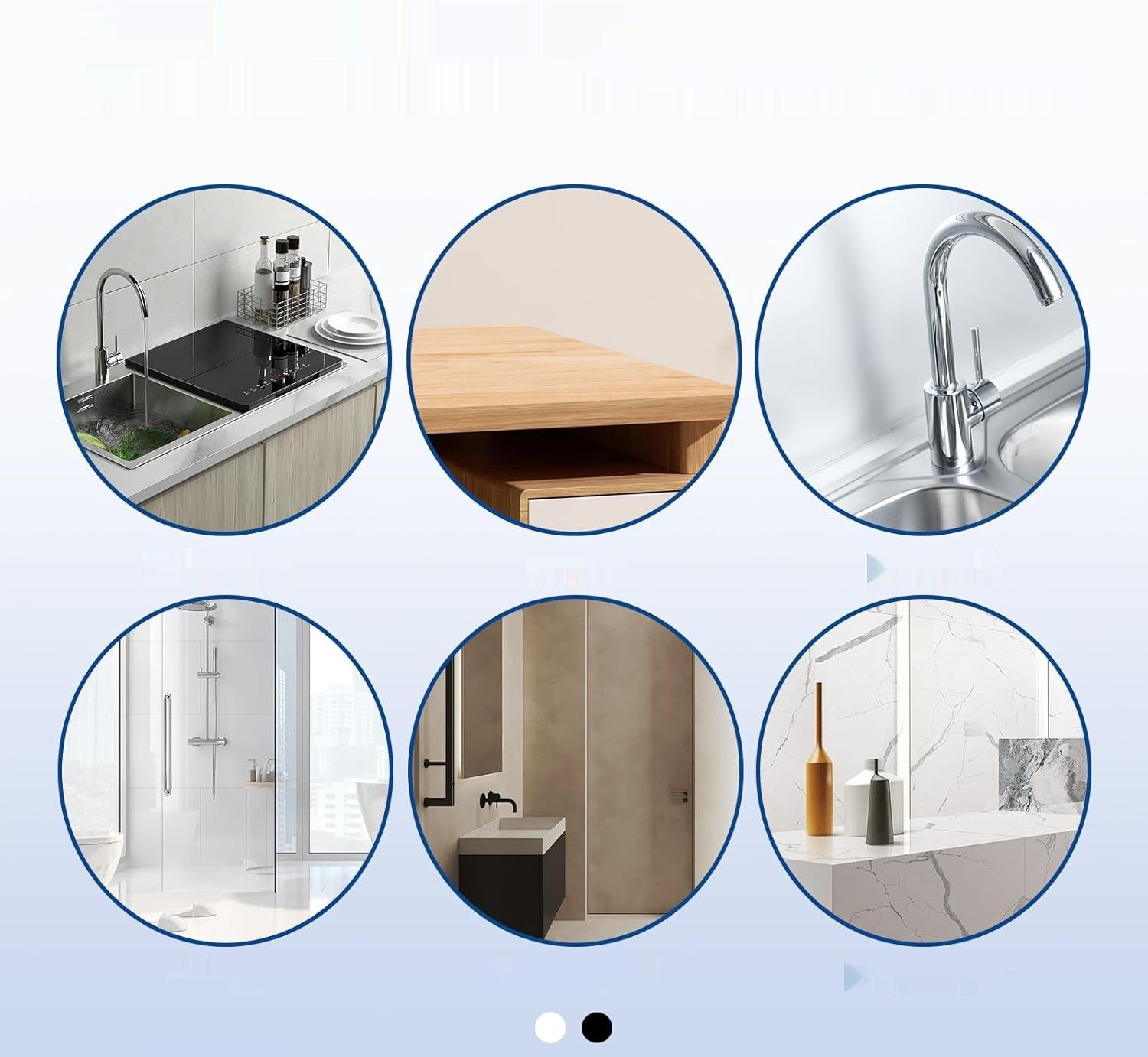 Elastyczna listwa przypodłogowa samoprzylepna 4 cm x 7 m – biały, PVC, do ochrony krawędzi