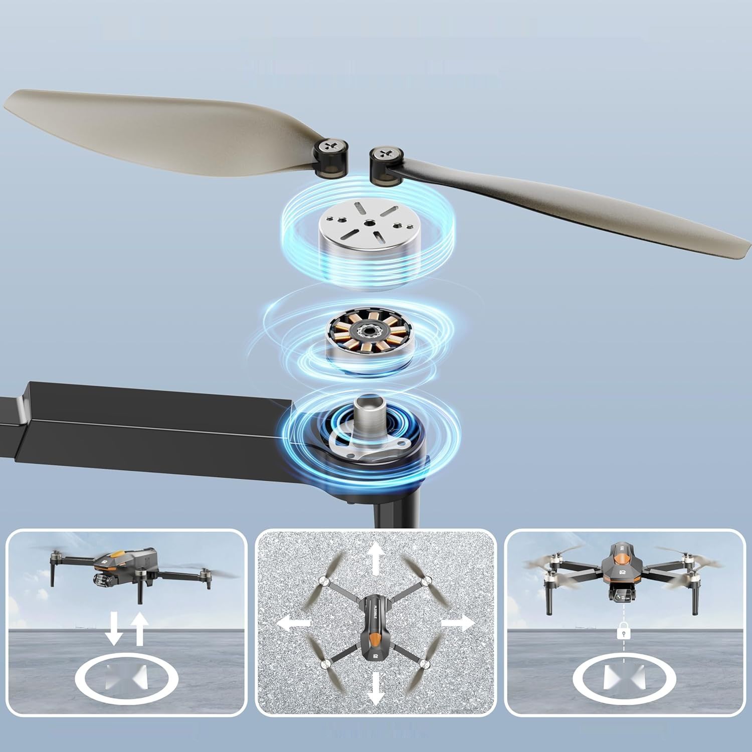 Dron z kamerą PLEGBLE PL-510 – mini dron FPV 1080P dla dzieci i dorosłych