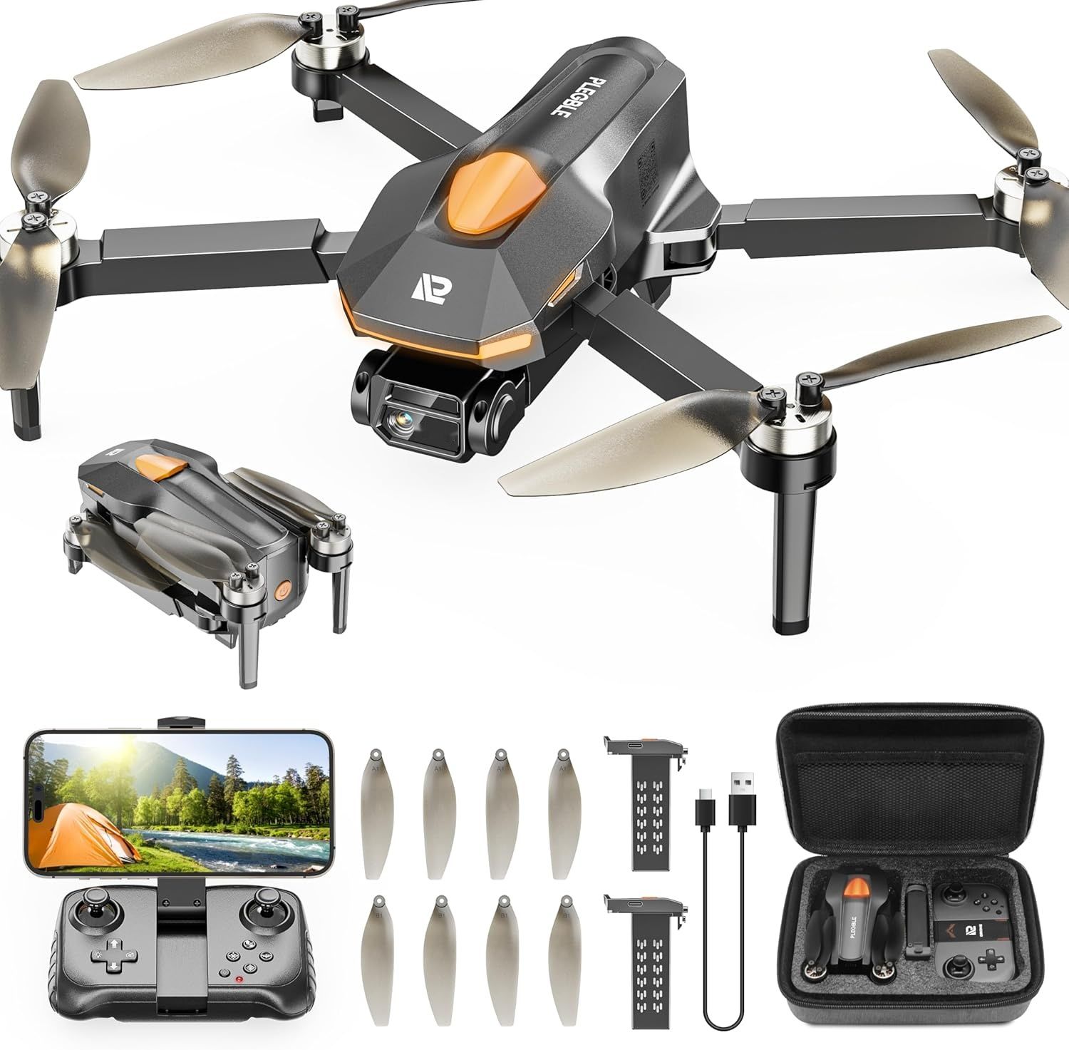 Dron z kamerą PLEGBLE PL-510 – mini dron FPV 1080P dla dzieci i dorosłych