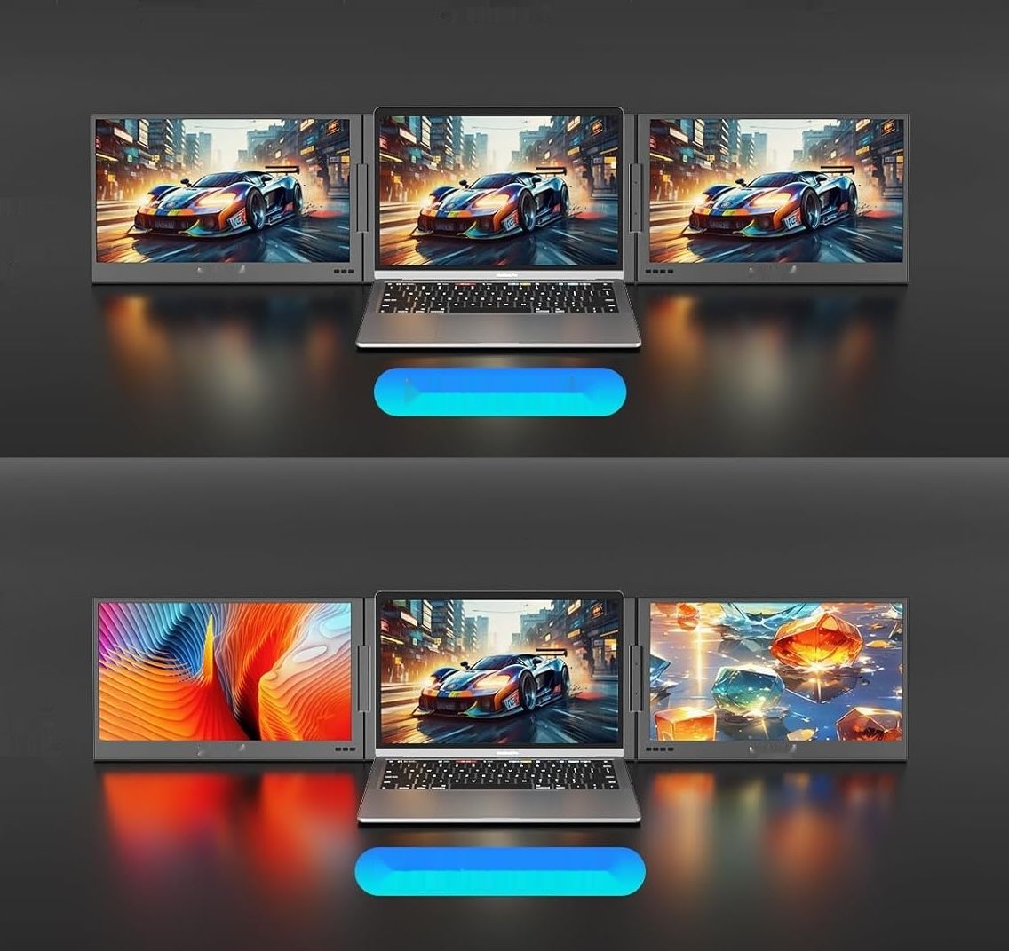 MT-VIKI 15,6'' przenośne rozszerzenie ekranu laptopa, podwójny monitor