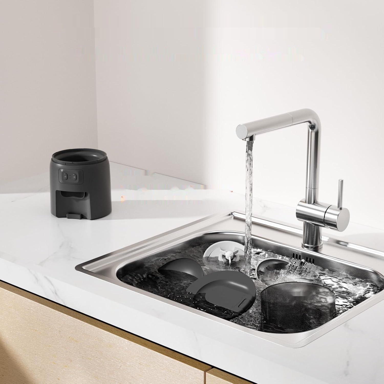 Balimo Automatyczny Podajnik Karmy dla Kota 3L z WiFi 2,4G – Czarny