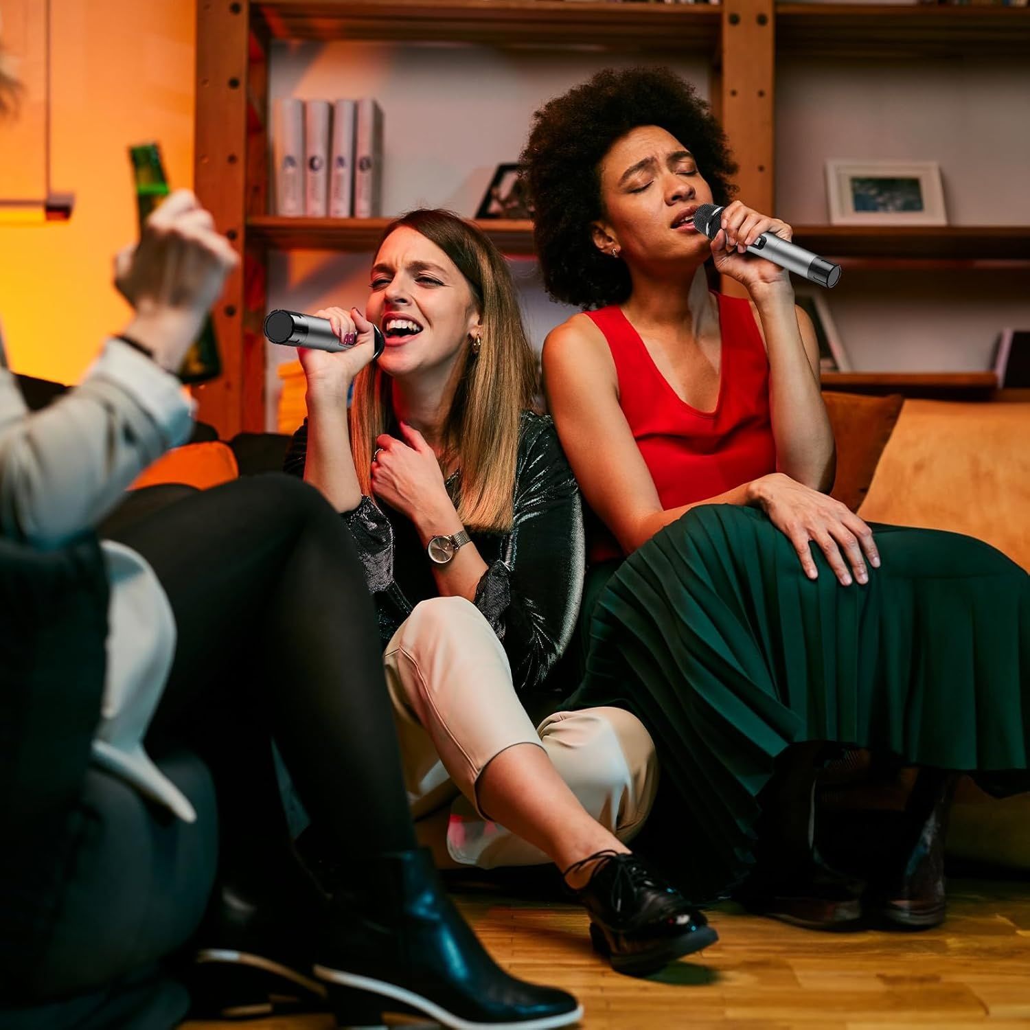 TONOR TW820 – Podwójny bezprzewodowy mikrofon UHF do karaoke i wydarzeń