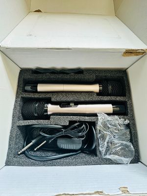 TONOR TW820 – Podwójny bezprzewodowy mikrofon UHF do karaoke i wydarzeń