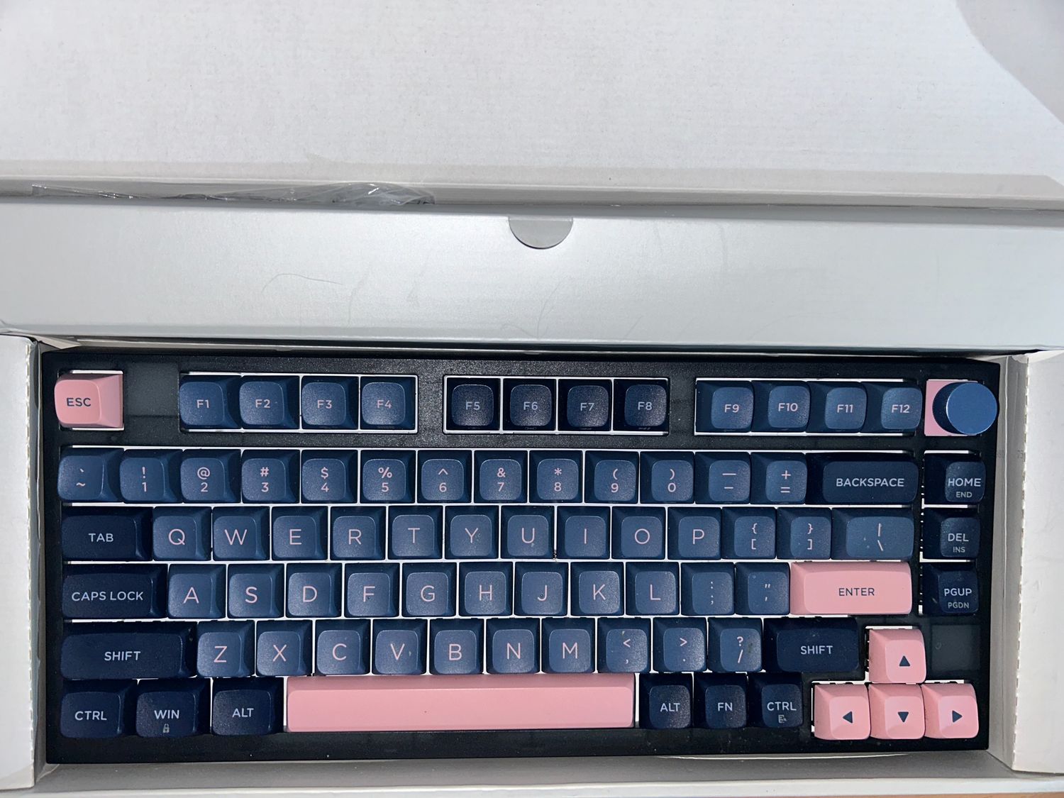 EPOMAKER SKYLOONG GK75 Lite – klawiatura optyczna 75% z pokrętłem głośności (Gateron Optical Red)