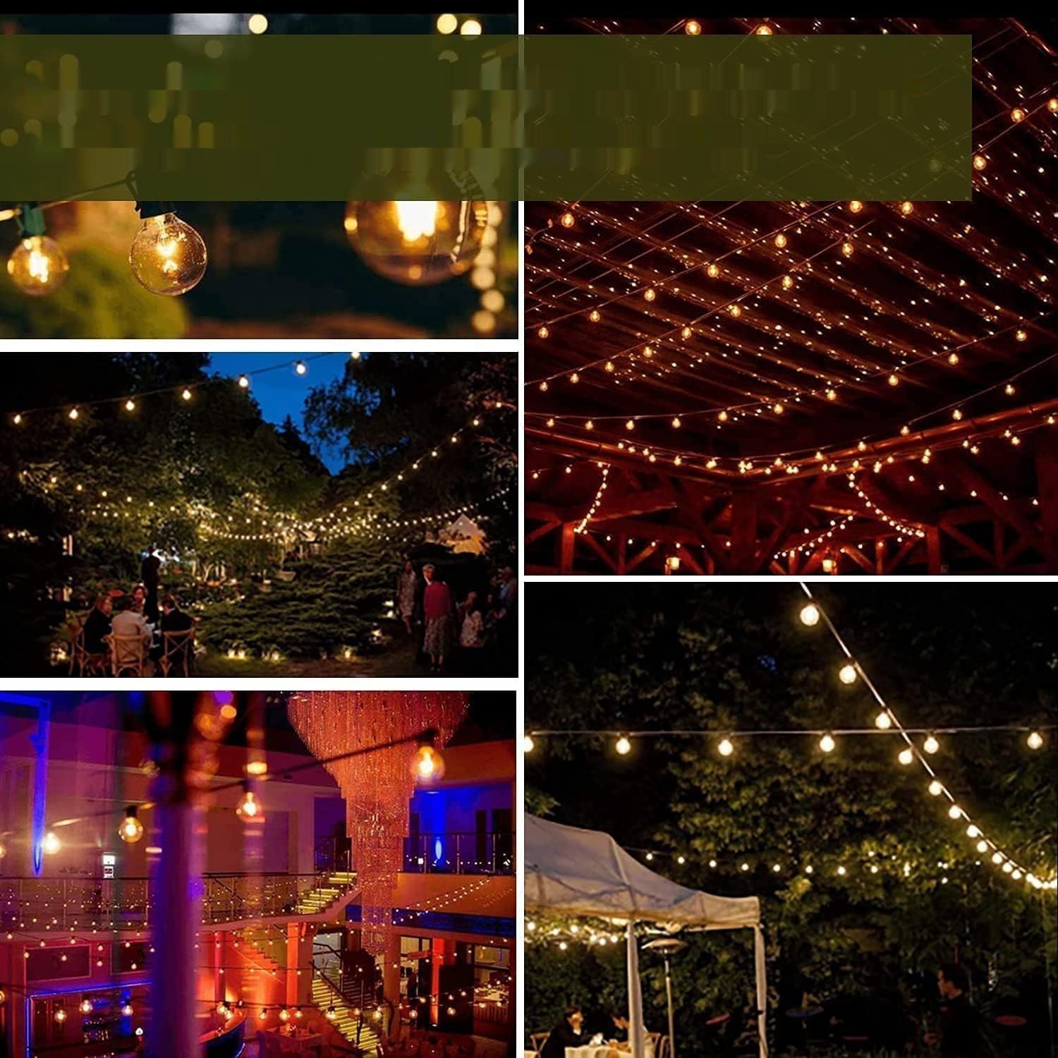 Bomcosy Girlanda Świetlna Słoneczna na Zewnątrz – 24 m – Wodoodporna