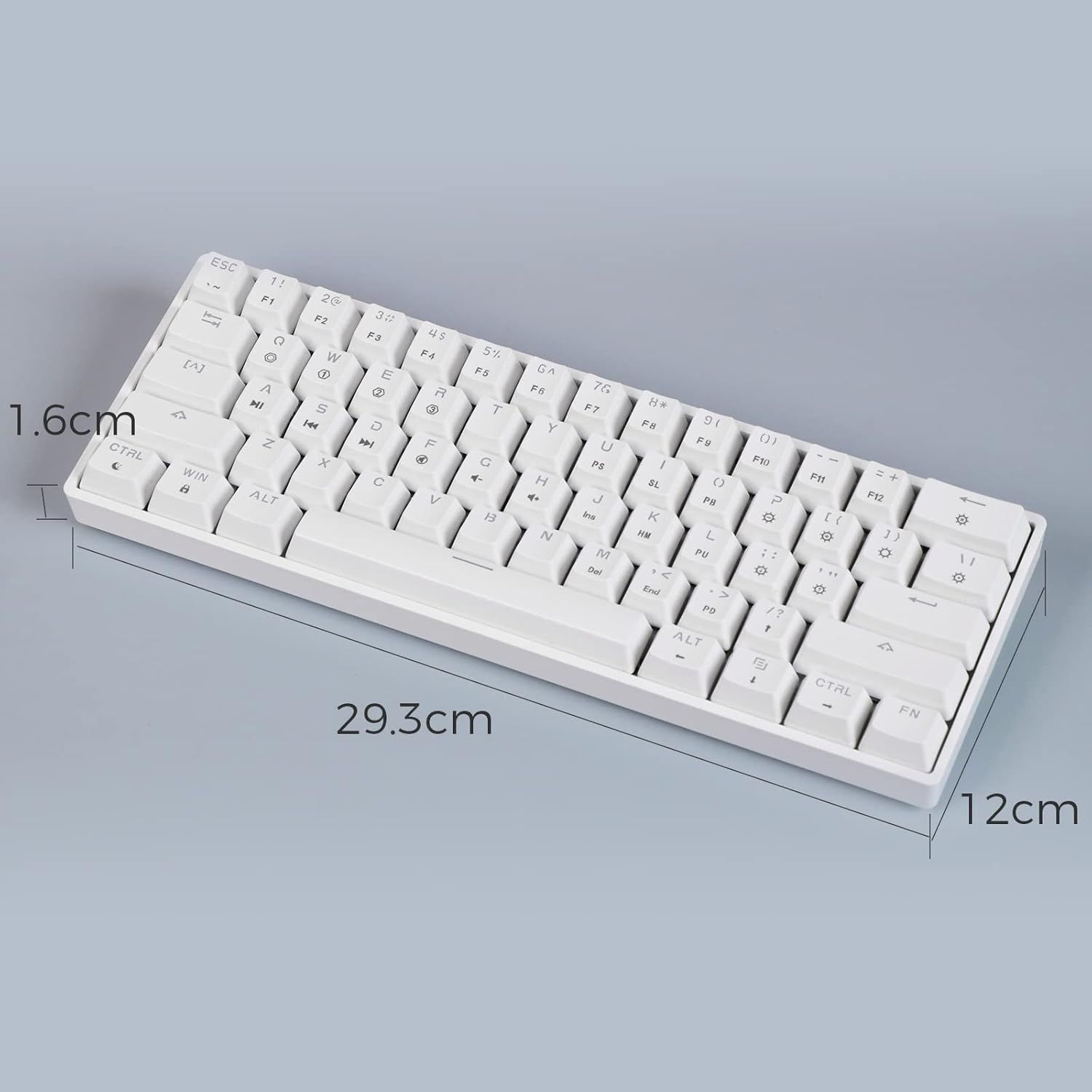 EPOMAKER SKYLOONG GK61 SK61 – kompaktowa klawiatura gamingowa 60% z przełącznikami optycznymi Gateron Brown