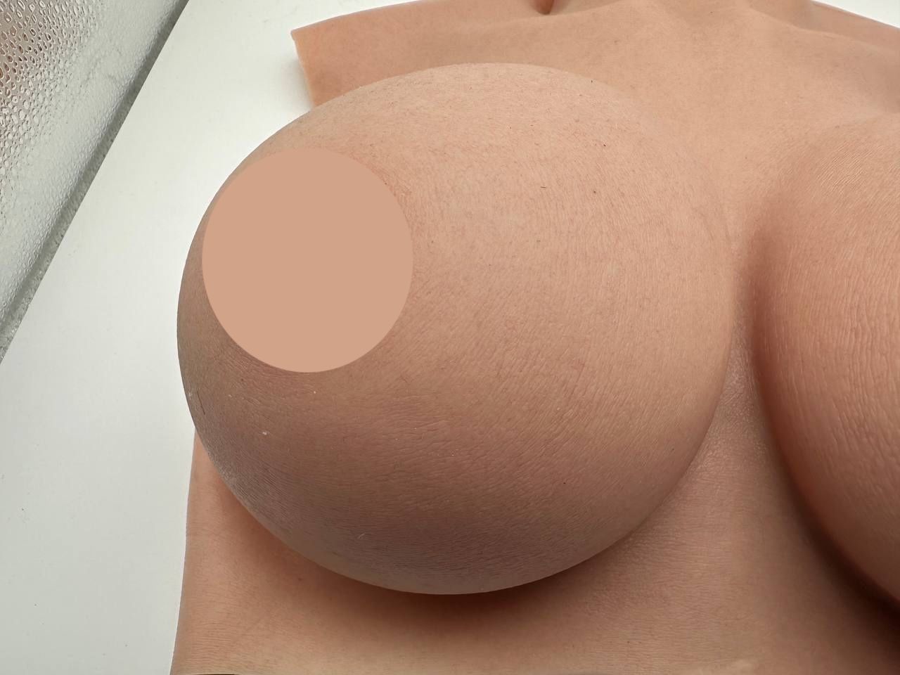 Yuewen silikonowe ciało skórzane (G - Wypełnienie silikonowe, beżowe)