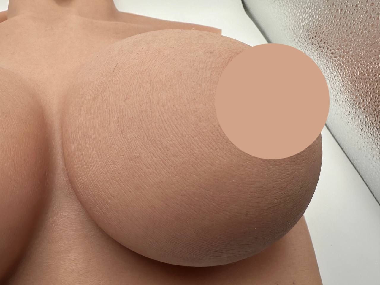 Yuewen silikonowe ciało skórzane (G - Wypełnienie silikonowe, beżowe)